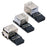 U2-075-2P 3Pcs / Set 9Pin / 10Pin Motherboard Front Panel Header Female to Dual USB 2.0 Female Adapter, Straight+Left+Right Angle - 1