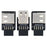 U2-075-2P 3Pcs / Set 9Pin / 10Pin Motherboard Front Panel Header Female to Dual USB 2.0 Female Adapter, Straight+Left+Right Angle - 2