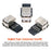 U2-075-2P 3Pcs / Set 9Pin / 10Pin Motherboard Front Panel Header Female to Dual USB 2.0 Female Adapter, Straight+Left+Right Angle - 4