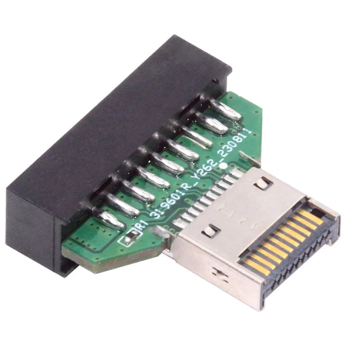 UC-141-TC004 Type-E IDC Socket USB 3.1 Front Panel Header to USB 3.0 20Pin Header Extension Adapter for Desktop Motherboard - 2