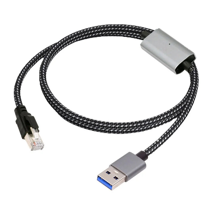 UT-024-AM 1.2m USB to Ethernet Cable USB-A 3.0 to RJ45 Male Cord 1000Mbps Gigabit LAN Network Compatible with USB2.0, AX88179 Chip - 2