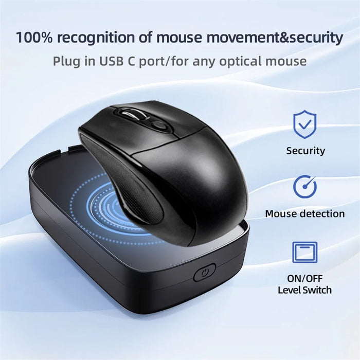 H26 Mouse Jiggler 5V 1A Simulate Mouse Mover Keeps PC Active Wired Wireless Mouse Wiggler - 4