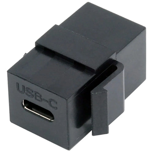 U2-078-CFCF USB 2.0 Type-C Female to Female Extension Keystone Adapter for Wall Plate Panel USB Cable - 1
