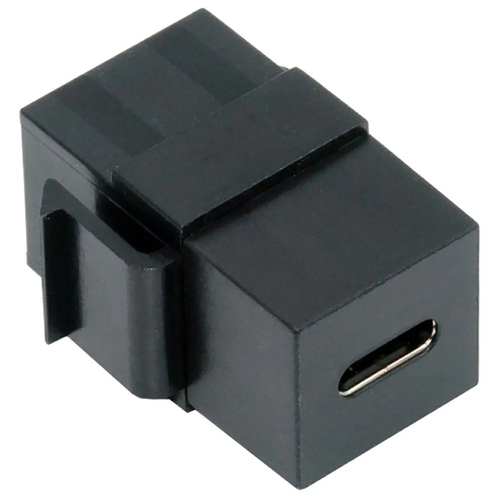 U2-078-CFCF USB 2.0 Type-C Female to Female Extension Keystone Adapter for Wall Plate Panel USB Cable - 2