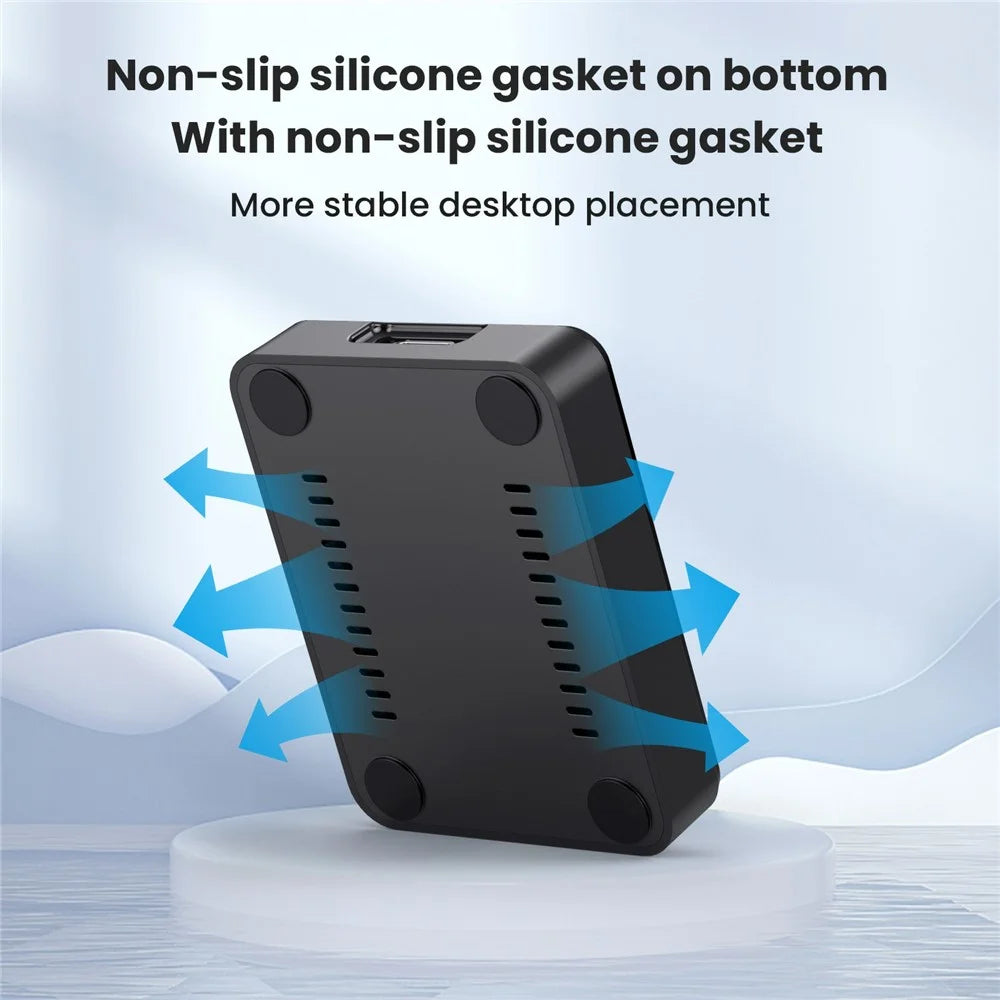 UC-015-10G USB3.0 Type-C to NVME M-Key M.2 NGFF SATA SSD Docking Vertical External PCBA Enclosure - 5