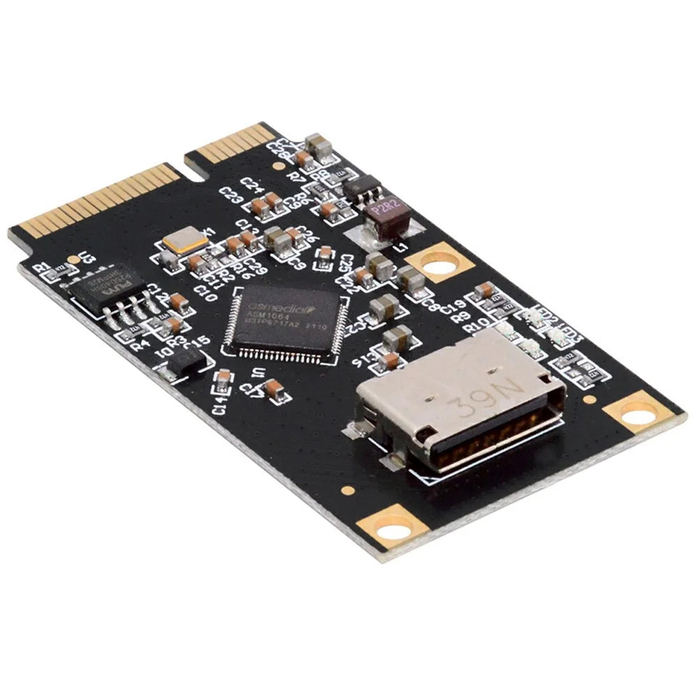 EP-047-8612 Mini PCI-E to Oculink SFF-8612 SFF-8611 SATA 3.0 Four Ports Adapter Card, Chip: ASM1064 - 1