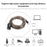 5m USB Adapter Cord 480Mbps High-speed Data Transmission Extender Cable Male to Female USB 2.0 Extension Cable Active Repeater Cable - 6