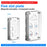 AJCX05SIM Micro SIM Card Storage Box 6 Slots Transparent Acrylic Magnetic Ejector Pin Organizer - 6