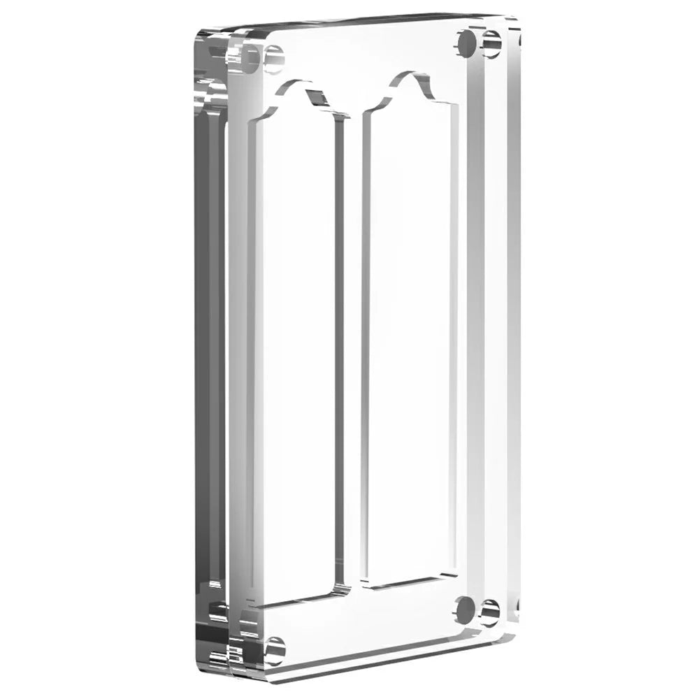 AJCX02M2 M.2 SSD Transparent Magnetic Storage Case 2-Slot SATA Organizer Acrylic Protection Box - 1