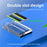AJCX02M2 M.2 SSD Transparent Magnetic Storage Case 2-Slot SATA Organizer Acrylic Protection Box - 2
