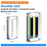 AJCX02M2 M.2 SSD Transparent Magnetic Storage Case 2-Slot SATA Organizer Acrylic Protection Box - 6
