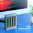 AJCX04M2 M.2 SSD Transparent Magnetic Storage Case for SATA 2280mm 4 Slots Acrylic Box - 5