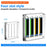 AJCX04M2 M.2 SSD Transparent Magnetic Storage Case for SATA 2280mm 4 Slots Acrylic Box - 6