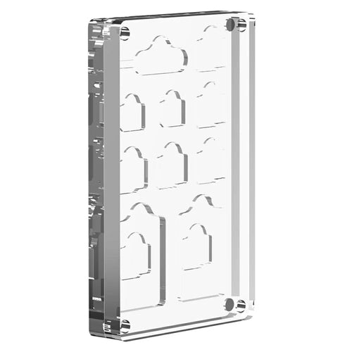 Transparent Magnetic Nano SIM Card Case SD TF Card Eject Pin Slots Protection Manager Display Acrylic Box - 1