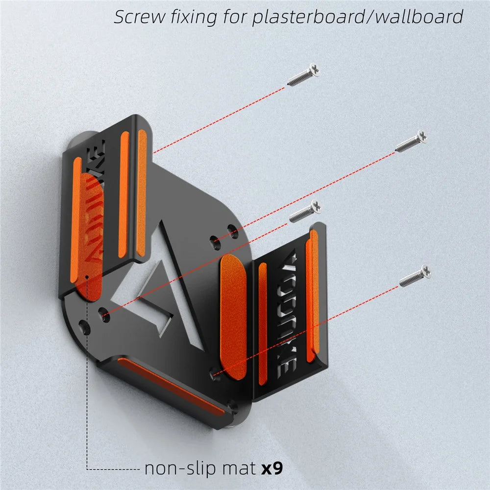 AJM4-B For Mac Mini M4  /  M4 Pro Mini PC Stand Aluminum Alloy Under Desk Mounting Bracket - 4