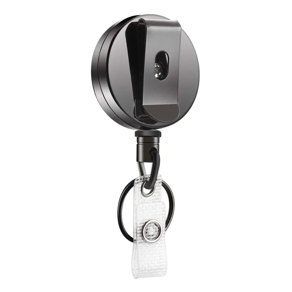 qh01 4cm Retractable Key Chain Zinc Alloy Badge Reel Heavy Duty Pull Reels - 1