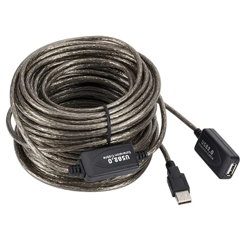 25m USB 2.0 Extension Cable Male to Female Active Repeater Cable USB Adapter Cord 480Mbps High-speed Data Transmission Extender Cable - 1