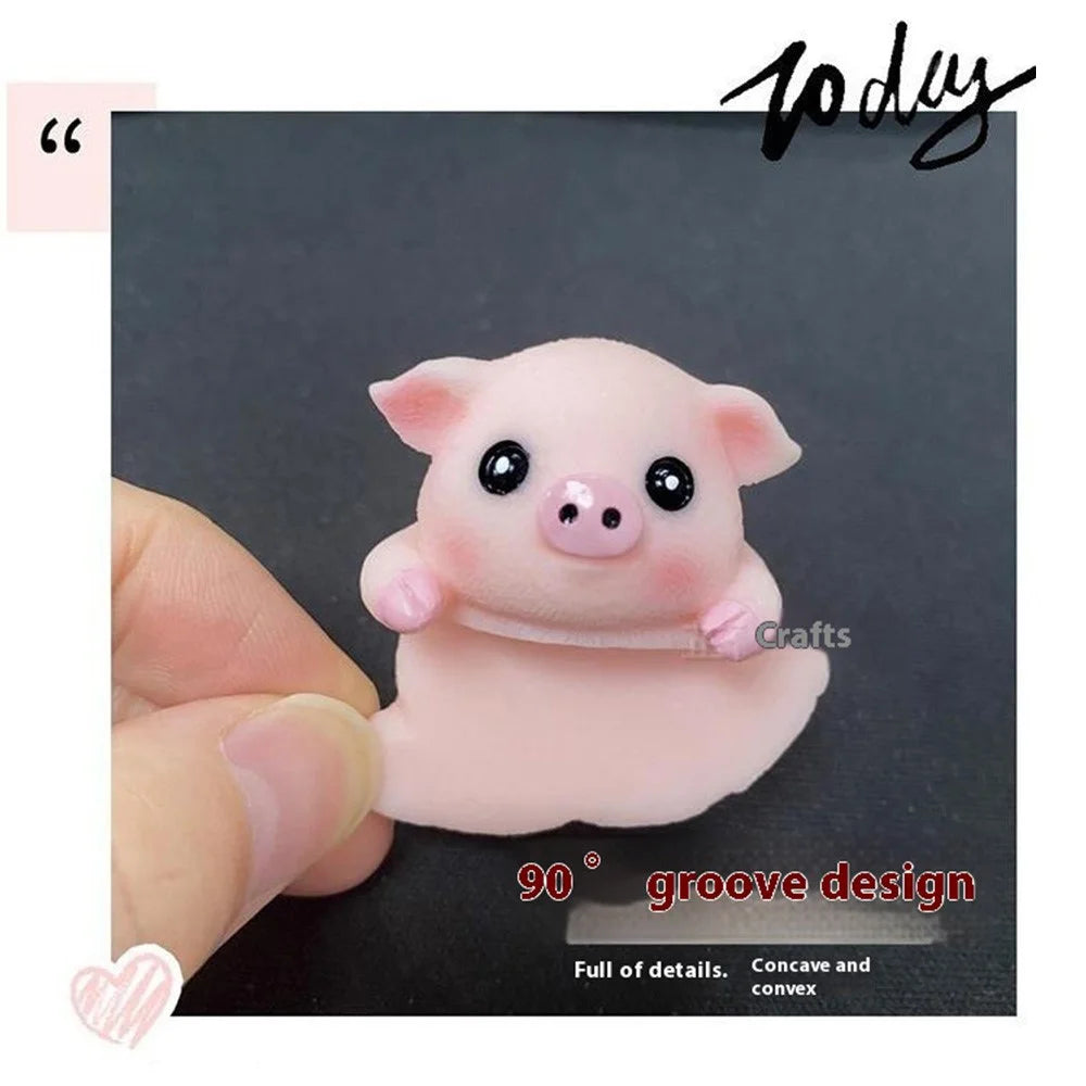 Creative Desktop Screen Monitor Decoration Cute Animal Figurine Ornament for Computer TV Display - Bear - 2