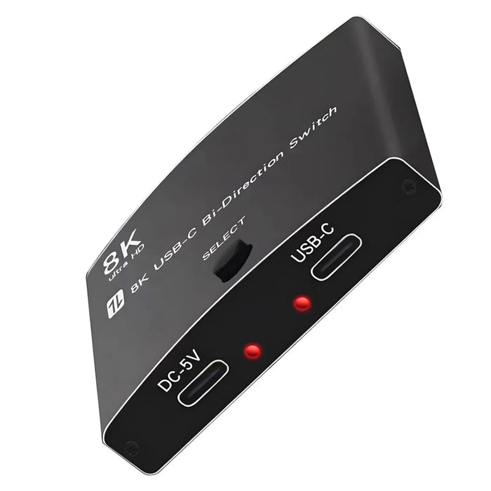 TYPE C Bidirectional Switcher USB C 2 In 1 Out Converter 40Gbps 8K Video Output Support 100W Fast Charging - 2