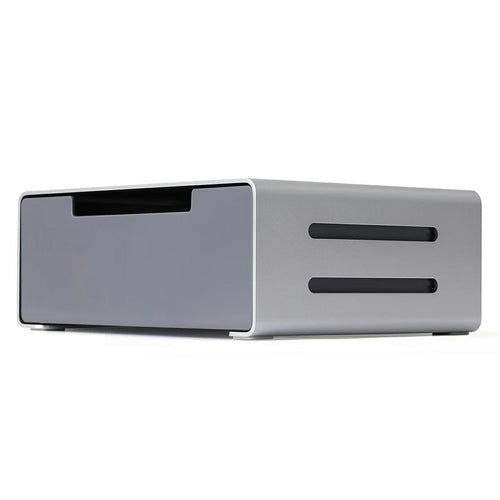 L26-1 Computer Monitor Laptop Stand Riser Aluminum Alloy Desktop Organizer with Drawer - 1