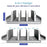N17-5 Adjustable Laptop Tablet Stand 5 Slots Aluminum Alloy Space Saving Desktop Bracket - 4