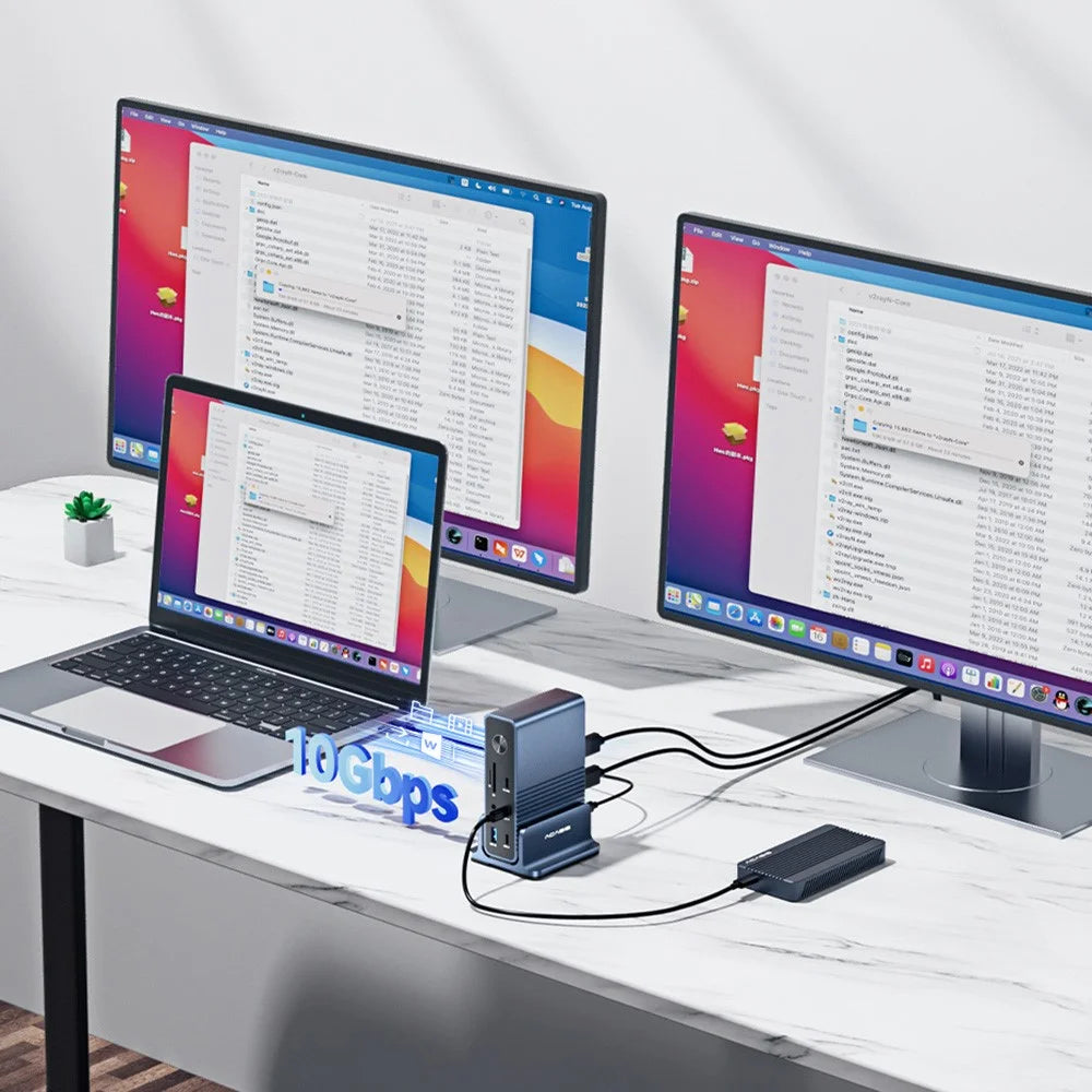 ACASIS DS-7A15 15 in 1 USB-C Hub 100W PD 4K 60Hz Compatible with Thunderbolt 3 / 4 Docking Station - 4