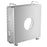 For Apple Mac Mini M4  /  M4 Pro 2024 Protective Case Computer Host Aluminum Alloy Shell with Anti-Slip Silicone Feet - Silver - 1