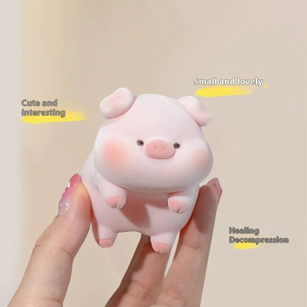 BABY STORY BB2836-1 Vinyl Figure Decorative Ornament Flocking Mini Statue for Car / Desktop / Monitor - Dog - 3