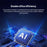 YCE V295B 5 in 1 USB 3.0 / Type-C Dual Head Hub Multifunctional Voice Recognition Smart AI Expansion Dock - Blue - 4