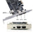 EP-053 IEEE 1394 to PCI-E Card 3x6Pin 1x4Pin Firewire 400 Adapter Card with Cable + Low Profile Bracket - 5