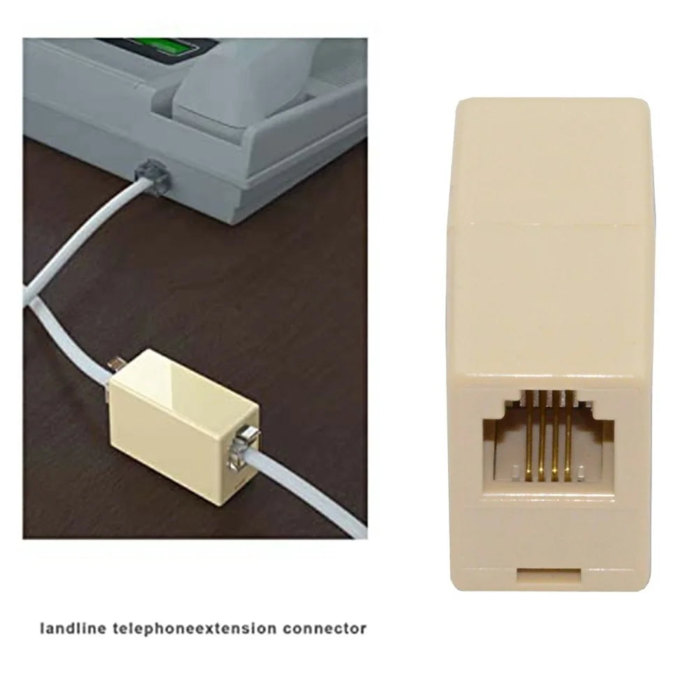 CA-006 4Pcs / Set 1 / 2 / 3 / 4-Way Outlet 6P4C RJ11 RJ12 Telephone Phone Modular Jack Line Splitter Adapter - 6