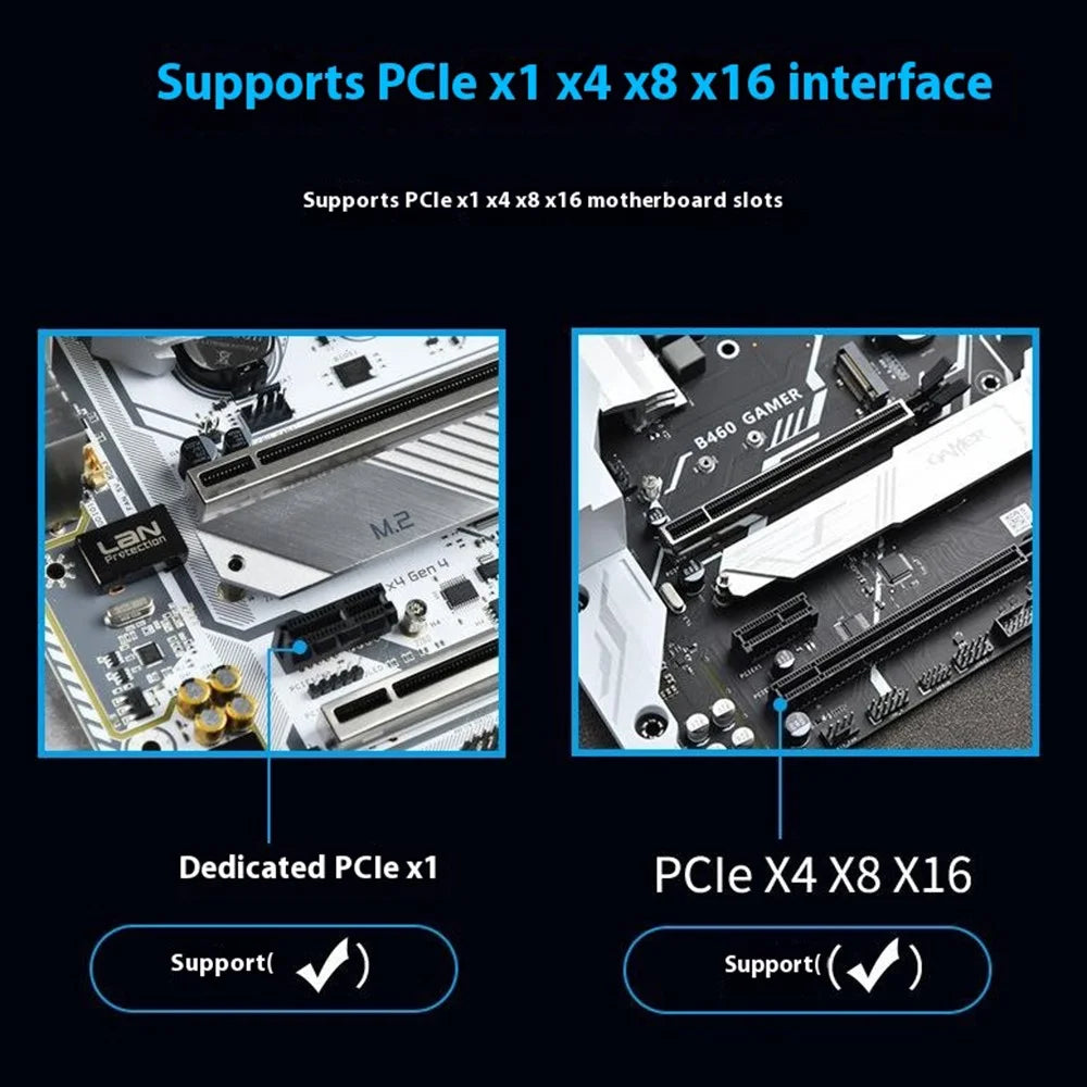 JEYI SK4 M.2 NVMe SSD to PCIe 4.0 X1 X4 X16 Adapter SSD Expansion Card - PCIe-X4 - 7