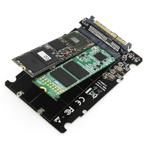 JEYI U2PCB U.2 to PCIe Adapter Card SFF-8639 PCIe 3.0 X4 SATA SSD Dual Ports Expansion Card - 2