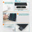 10.1 Inch LCD Writing Tablet Business High Brightness Writing Pad with Screen Lock  /  PU Leather Case - Black - 6