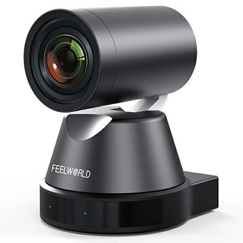 FEELWORLD 4K PTZ Camera 12X Optical Zoom AI Person Tracking Camera HD  /  USB  /  LAN Output - US Plug - 1