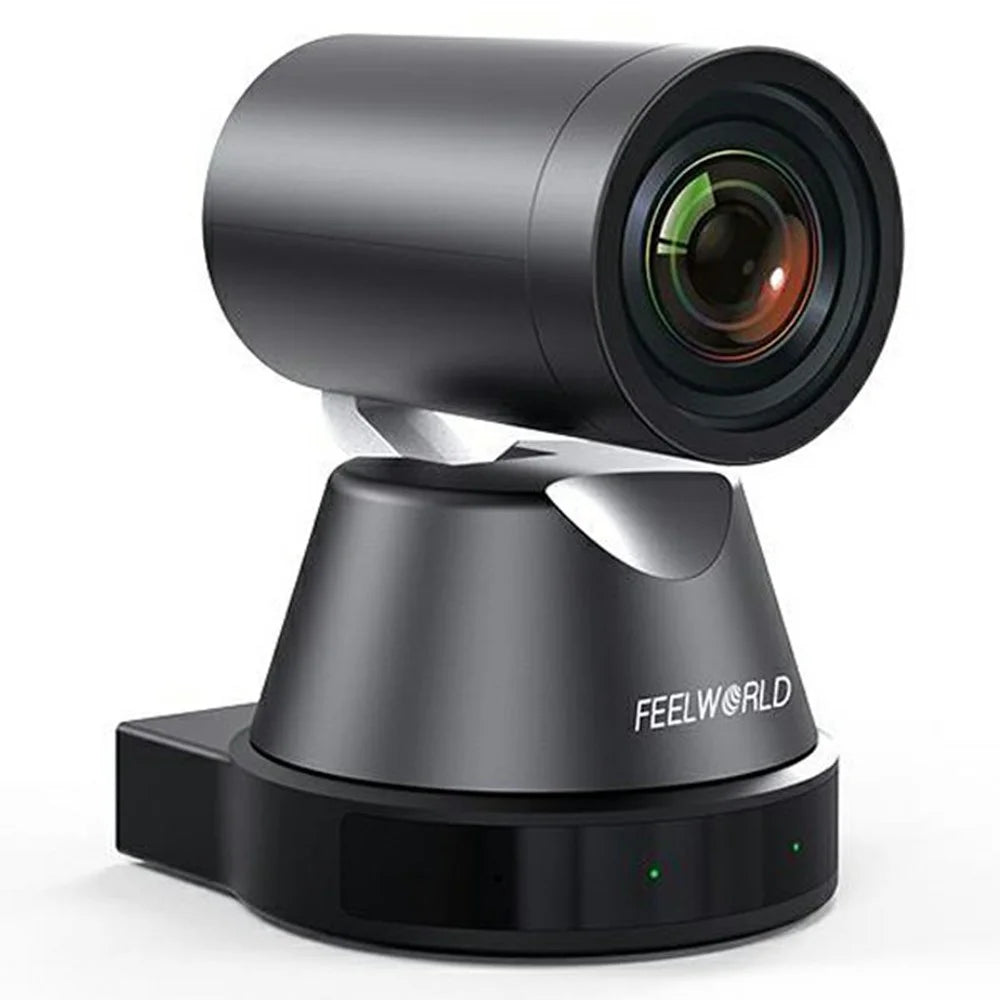 FEELWORLD 4K PTZ Camera 12X Optical Zoom AI Person Tracking Camera HD  /  USB  /  LAN Output - US Plug - 2
