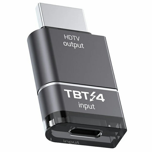 4K HDTV to Thunderbolt 3 / 4 / 5 Type-C Adapter Cable Display Mirroring DP Monitor Connection Audio Sync Support Plug and Play - 1