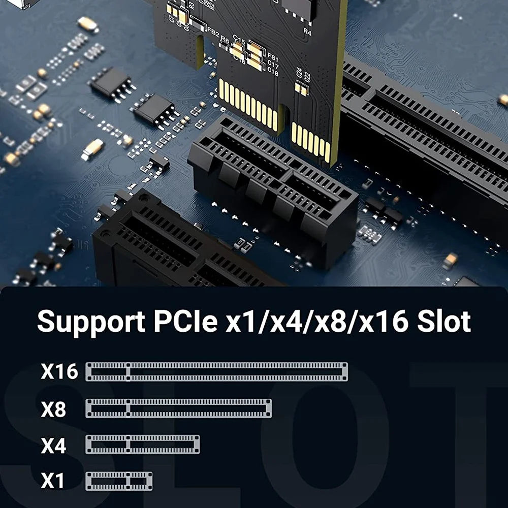 UGREEN 30716 USB 3.0 PCIe Expansion Card 4-Port PCIe to USB Adapter with 15-Pin SATA Power Connector for PC Host Compatible with Windows 10/8/7/XP/Vista - 5