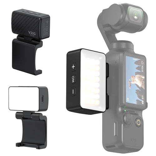 VRIG FD-08 For DJI Osmo Pocket 3 Camera LED Fill Light 3 Color Temperatures 360 Degree Rotation Photography Lamp - 1