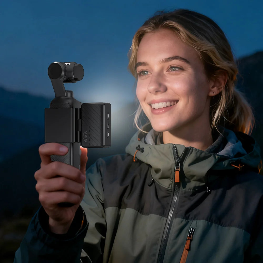VRIG FD-08 For DJI Osmo Pocket 3 Camera LED Fill Light 3 Color Temperatures 360 Degree Rotation Photography Lamp - 5