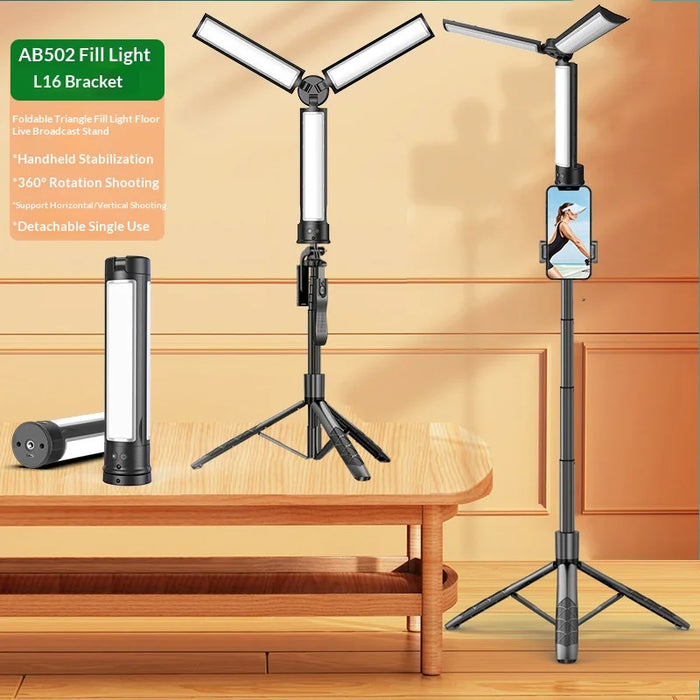 CYKE AB502 Foldable LED Selfie Light Adjustable Color Temperature Portable Photography Fill Lamp - 7