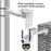 For CCTV Camera Pole Clamp Mount Bracket 360 Degree Rotation Security Camera Holder Stand - 3
