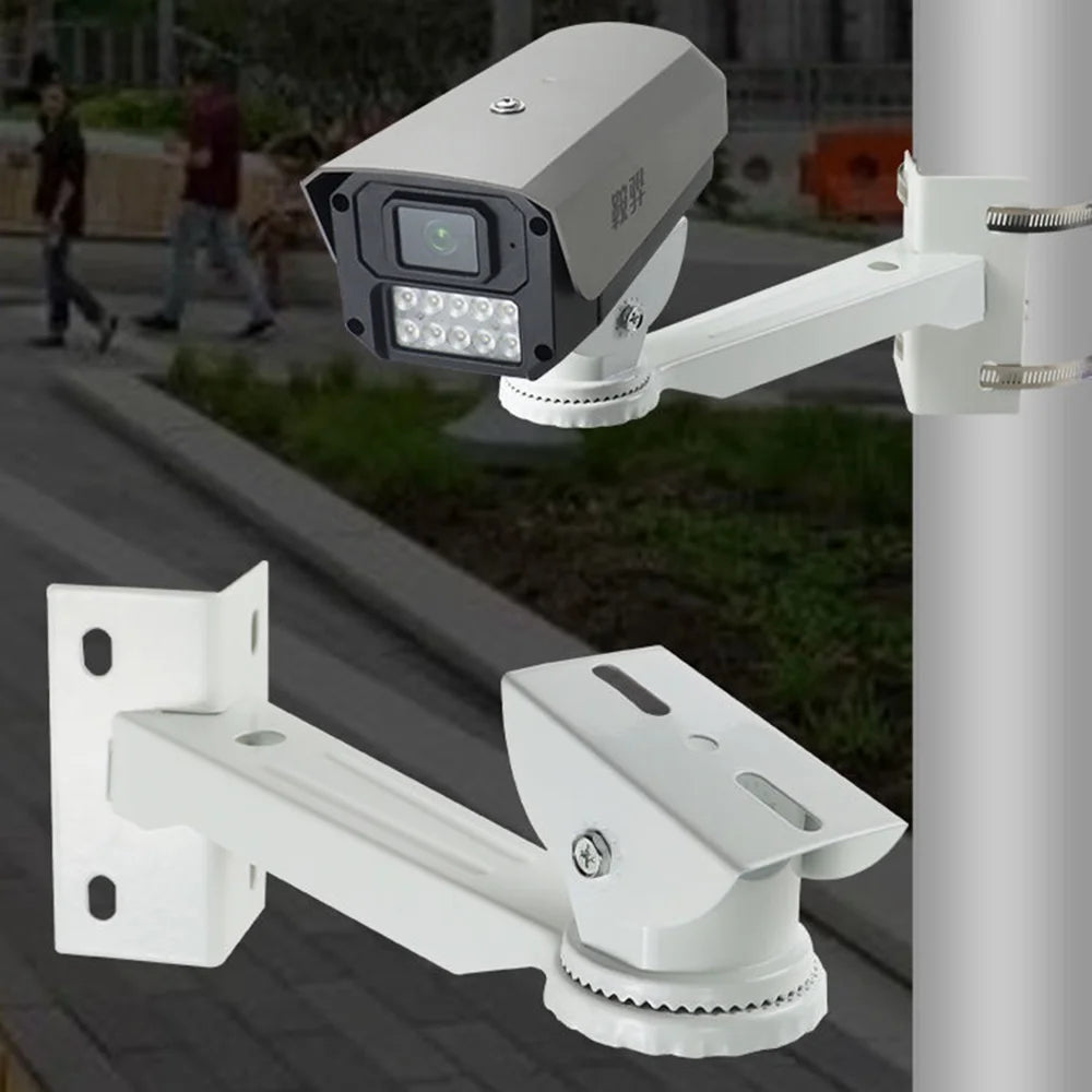 For CCTV Camera Pole Clamp Mount Bracket 360 Degree Rotation Security Camera Holder Stand - 6