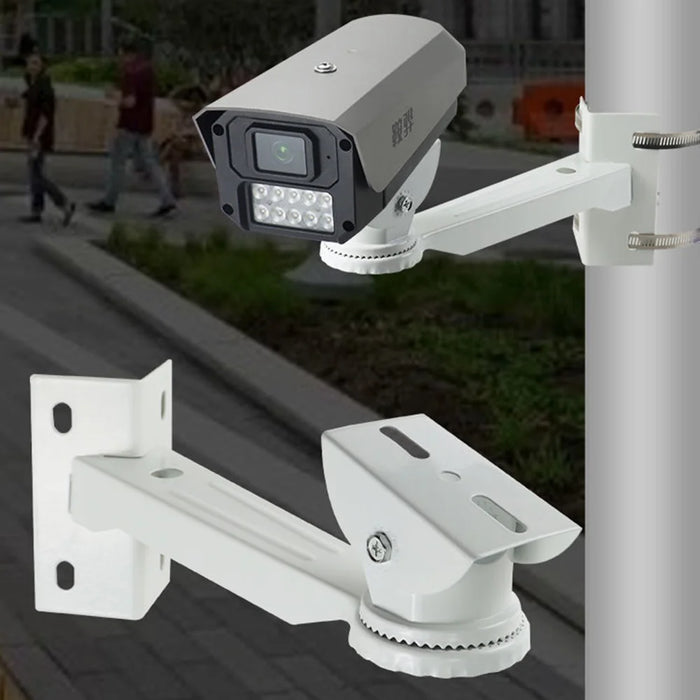 For CCTV Camera Pole Clamp Mount Bracket 360 Degree Rotation Security Camera Holder Stand - 6