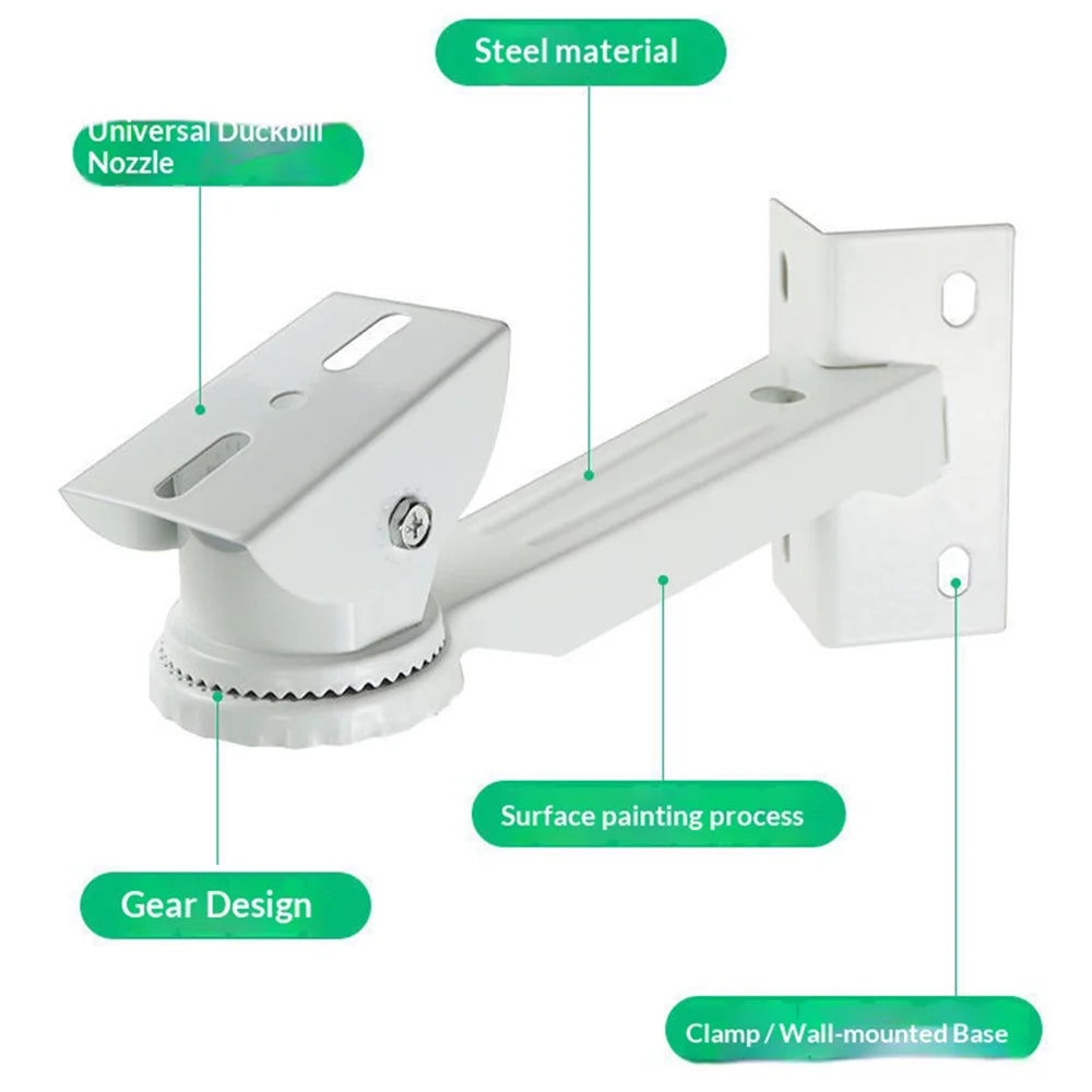 For CCTV Camera Pole Clamp Mount Bracket 360 Degree Rotation Security Camera Holder Stand - 7