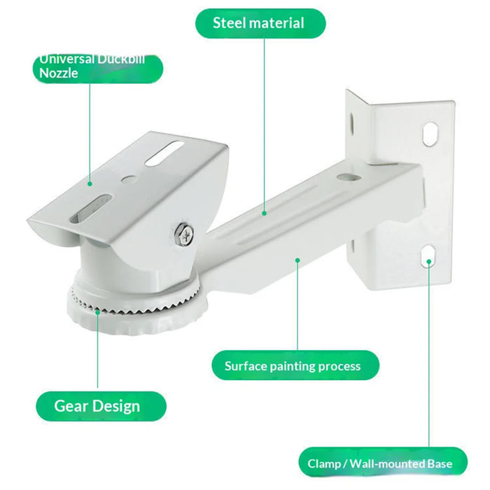 For CCTV Camera Pole Clamp Mount Bracket 360 Degree Rotation Security Camera Holder Stand - 7