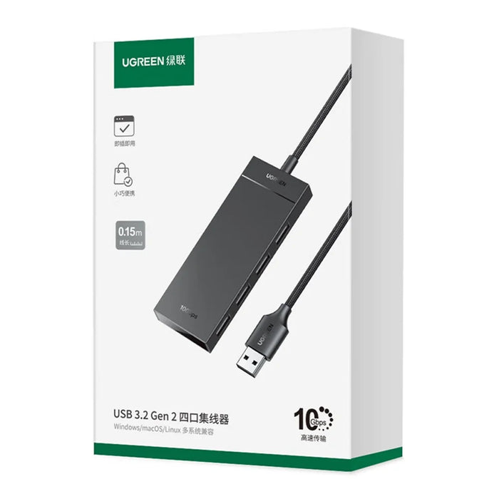 UGREEN CM806 35883 USB-A 4 Port Hub Adapter 0.15m 10Gbps High Speed Data Transfer Docking Station for Windows  /  Mac OS  /  Linux - 6