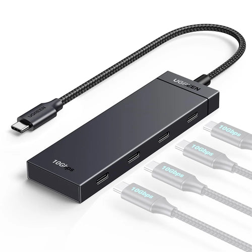 UGREEN 35584 USB C 4 in 1 Hub Adapter 0.3m Type-C to 4 Type-C Docking Station 10Gbps Data Transfer for PC / Laptop / Phone - 1