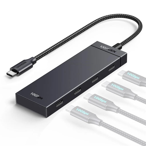 UGREEN 35584 USB C 4 in 1 Hub Adapter 0.3m Type-C to 4 Type-C Docking Station 10Gbps Data Transfer for PC / Laptop / Phone - 1