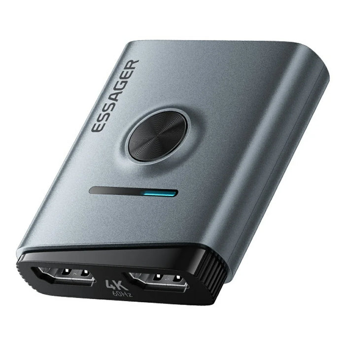 ESSAGER HD Switcher 2 in 1 out Dual-Way 4K 60Hz Video Switch for Gaming PC TV - 1
